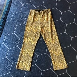 nwt FREE PEOPLE woven knit punk rock PANTS 10 Daisy Jones vibes